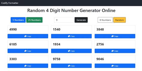 random four number generator.